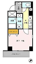 メゾンマリモ 1Kの間取図画像