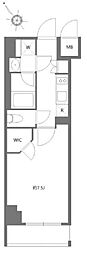 KDXレジデンス豊洲 1Kの間取図画像