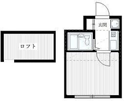 ビラホワイト長崎 1Kの間取図画像