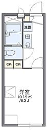 レオパレスシャルム 1Kの間取図画像
