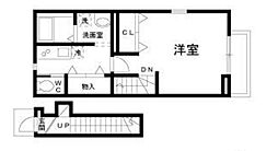 シルバーノース 1Kの間取図画像