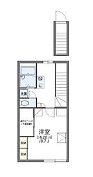 レオパレスアネックス・ユキ 1Kの間取図画像