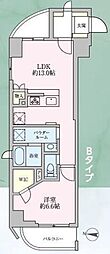 旭building 1LDKの間取図画像