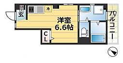 リーフハイツ ワンルームの間取図画像