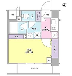 スタイリオ中延駅前 1Kの間取図画像