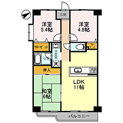 フェリーチェ和泉 3LDKの間取図画像