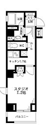 レジディア九段下 1Kの間取図画像