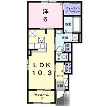 ケーズコート　鶴原III  ｜ 大阪府泉佐野市鶴原（賃貸アパート1LDK・1階・44.21㎡） その2