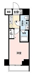 ラフィスタ新小岩 1Kの間取図画像