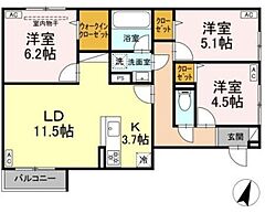 物件の間取り