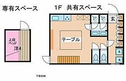 Ｓｅｒｅｎａ 3階ワンルームの間取り