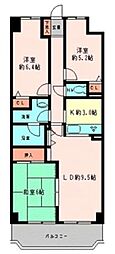 ドエル瀬田 3LDKの間取図画像