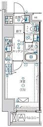 ルクレ墨田緑3 1Kの間取図画像