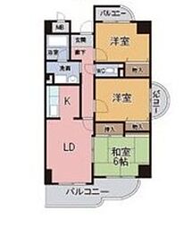 ロサノS北豊中 3LDKの間取図画像