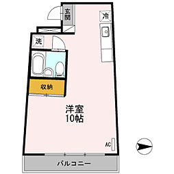 ネオコート久ヶ原 ワンルームの間取図画像