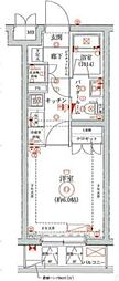セジョリ横浜鶴見 1Kの間取図画像