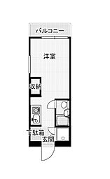 ウィンベルソロ曳舟2 ワンルームの間取図画像