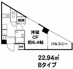 ドミール初台 1Kの間取図画像