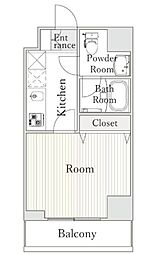 CITYPRIME南千住 1Kの間取図画像