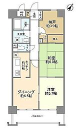 ライオンズマンション横浜鴨居 2SDKの間取図画像