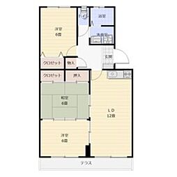 フレグランス20 3LDKの間取図画像