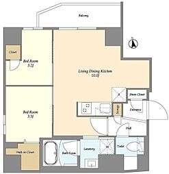 間取図画像 2LDK