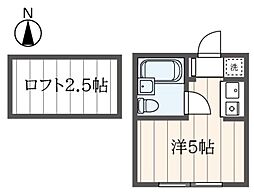 パール西横浜 ワンルームの間取図画像