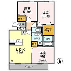 物件の間取り