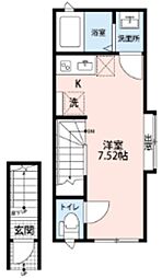 プレミオT-見沼 ワンルームの間取図画像