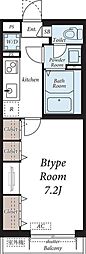 グレイス堀ノ内 1Kの間取図画像