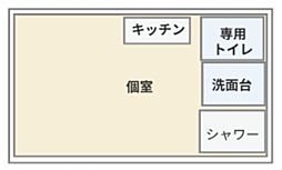レオハウス ワンルームの間取図画像