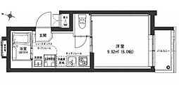Fusion中野坂上 1Kの間取図画像