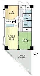 MELLOWSTATE鷺の森 2DKの間取図画像