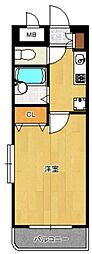 スタジオアパートメントオクダ 1Kの間取図画像