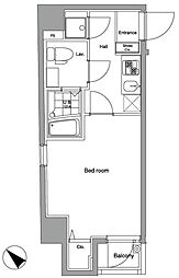 ARTESSIMOVALENTO 1Kの間取図画像