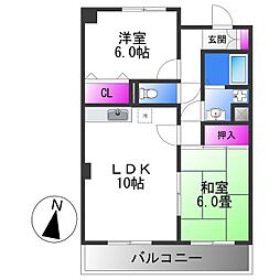 ファトゥルージェ 2LDKの間取図画像