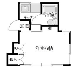 M&M 1Kの間取図画像