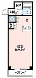 ワコーレエレガンス東習志野 ワンルームの間取図画像