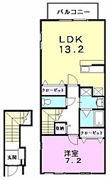 ファミール 1LDKの間取図画像