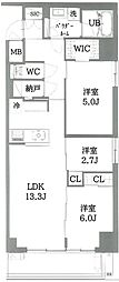 RIO 2LDKの間取図画像