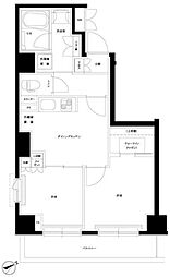 ルーブル目黒不動前 2DKの間取図画像
