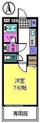 ル・クレール 1Kの間取図画像