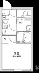グランパーク大山 1Kの間取図画像
