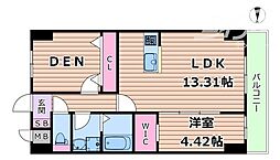 GROOVE豊中レジデンス 1SLDKの間取図画像