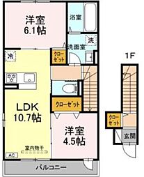 アルモニー戸室0 2階/201