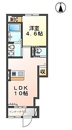 ルメイユ 1LDKの間取図画像