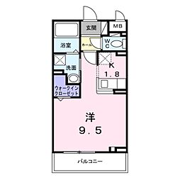 間取図画像 1K