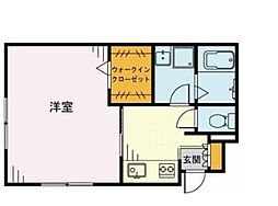 ORANGET 1Kの間取図画像