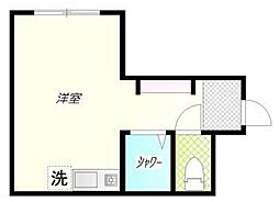 アーバンプレイス笹塚2 ワンルームの間取図画像
