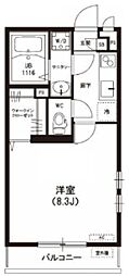 リブリ・グランカリテ 1Kの間取図画像